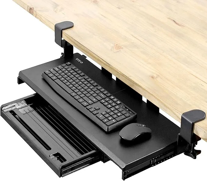 VIVO Clamp-on Keyboard Trays