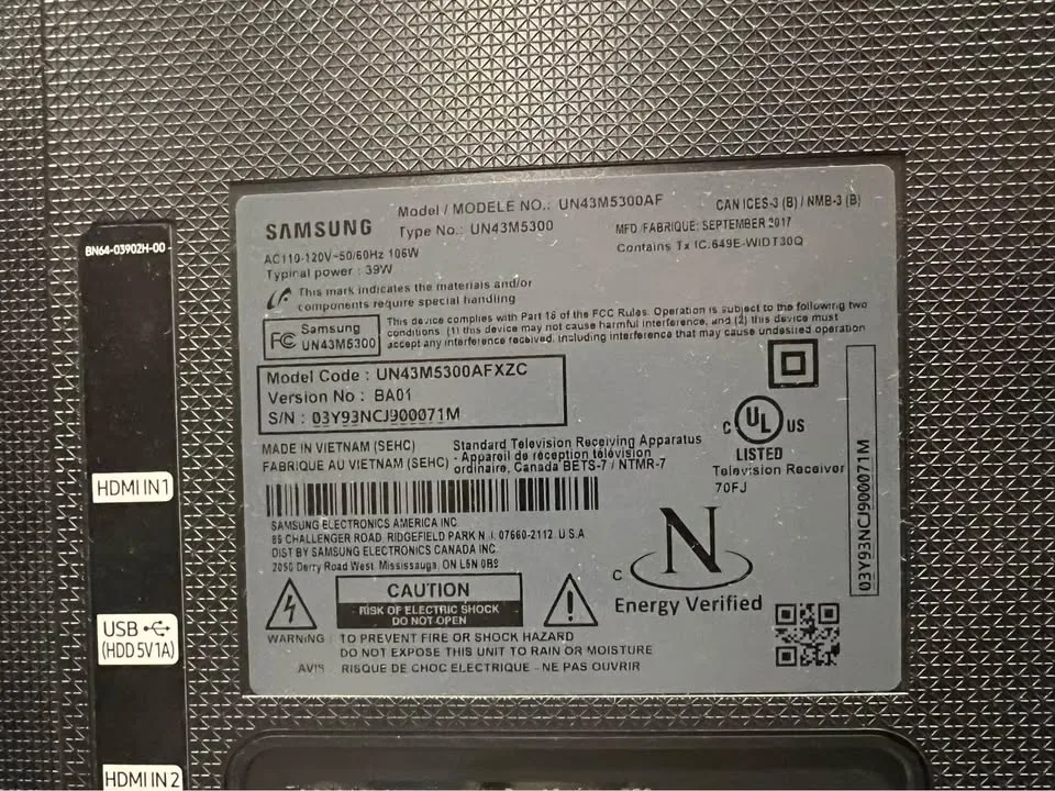 Samsung 43 inch TV 🥕 image indicator(2)