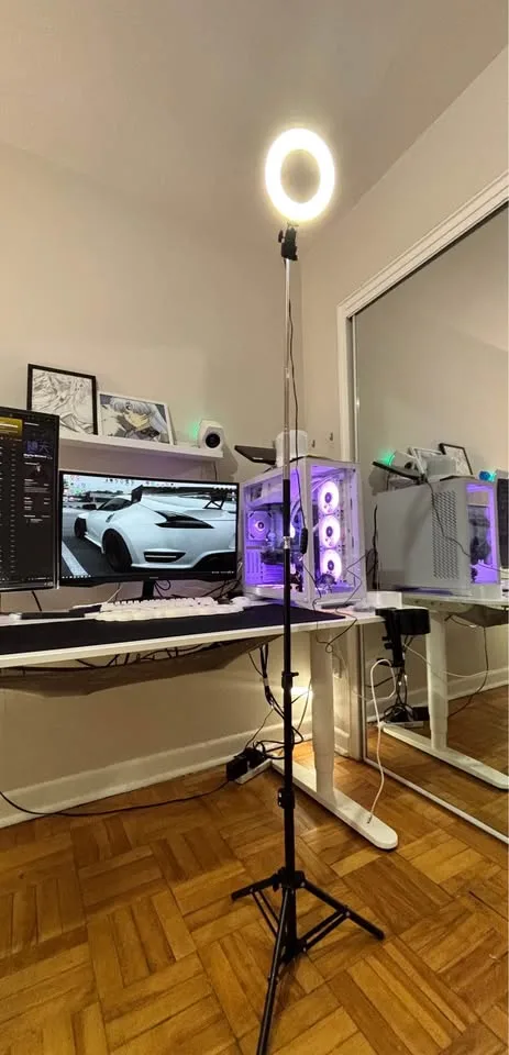 Selfie Ring Light with Tripod Stand image indicator(4)