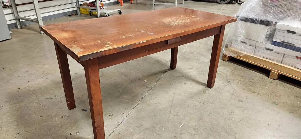 Small Wooden Desk with Drawer