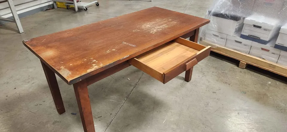 Small Wooden Desk with Drawer image indicator(3)