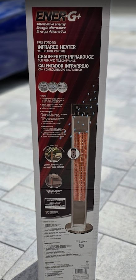 BNIB - EnerG+ Electric Outdoor / Patio Heater