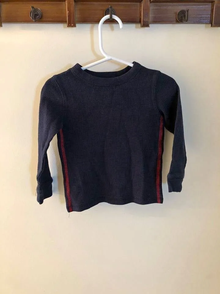 Boys Long Sleeve Waffle Shirt (Joe) - Size 3T thumbnail