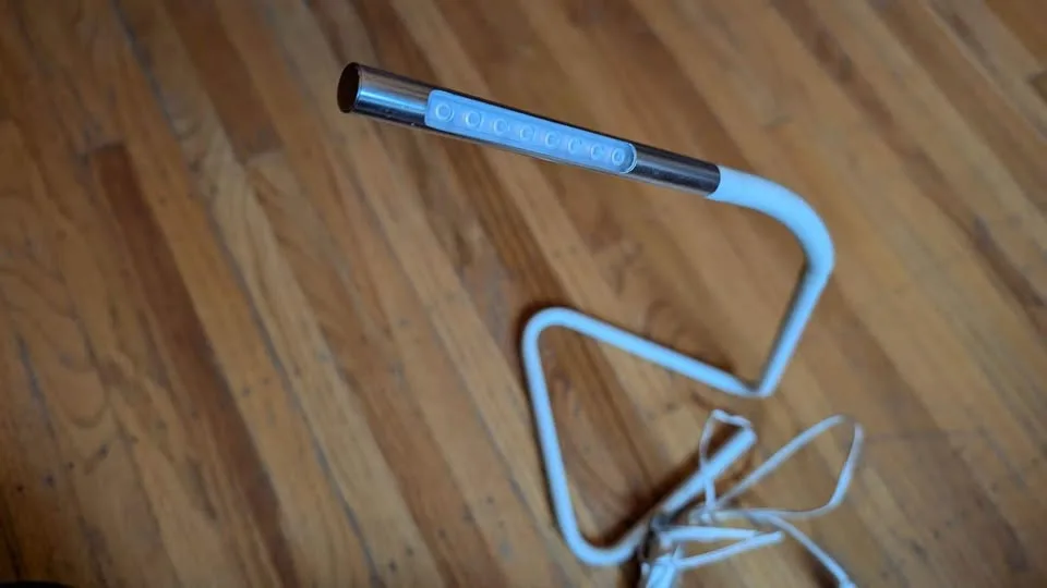 IKEA HÅRTE LED work lamp, white/silver color thumbnail