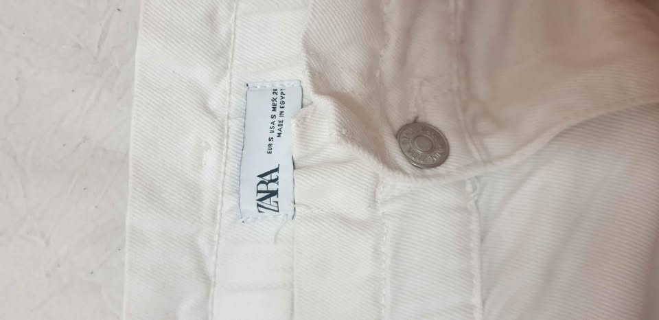 S Zara white high waisted paperbag pants - photo 3
