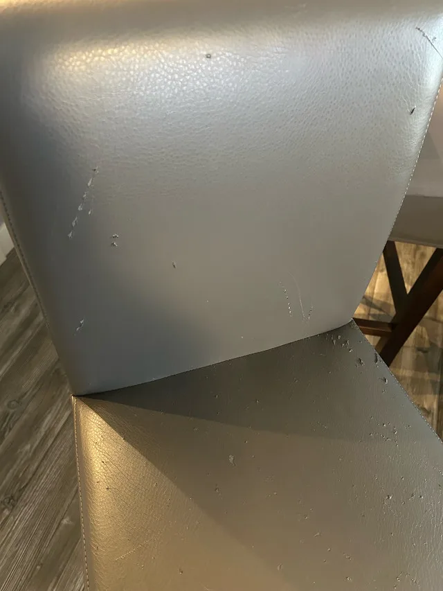 3 BAR STOOLS with NEW stretchy seat covers image indicator(5)