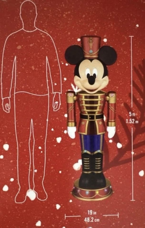 Disney 5Ft LED MICKEY MOUSE Nutcracker NEW 2025 - photo 2