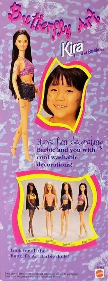 Vintage Recalled Mattel Butterfly Art KIRA - 1998 image indicator(2)