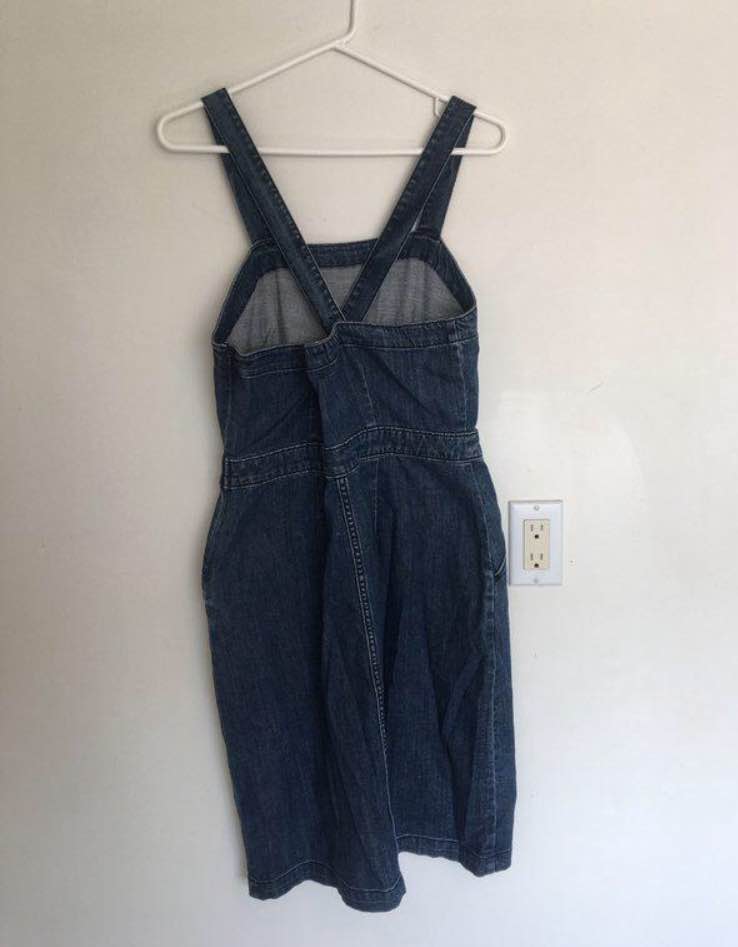 Denim Overall Dress - photo 3