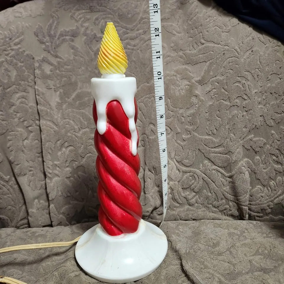 Vintage MCM Christmas Candle - Works image indicator(8)