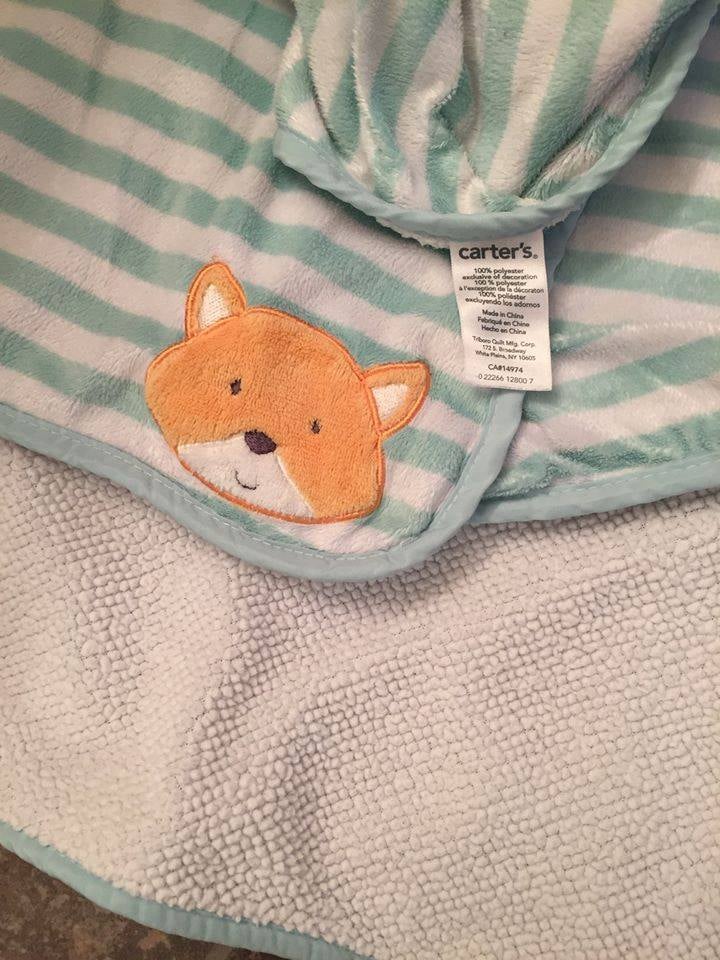 Carter's Plush Baby Blanket - Fox - photo 2