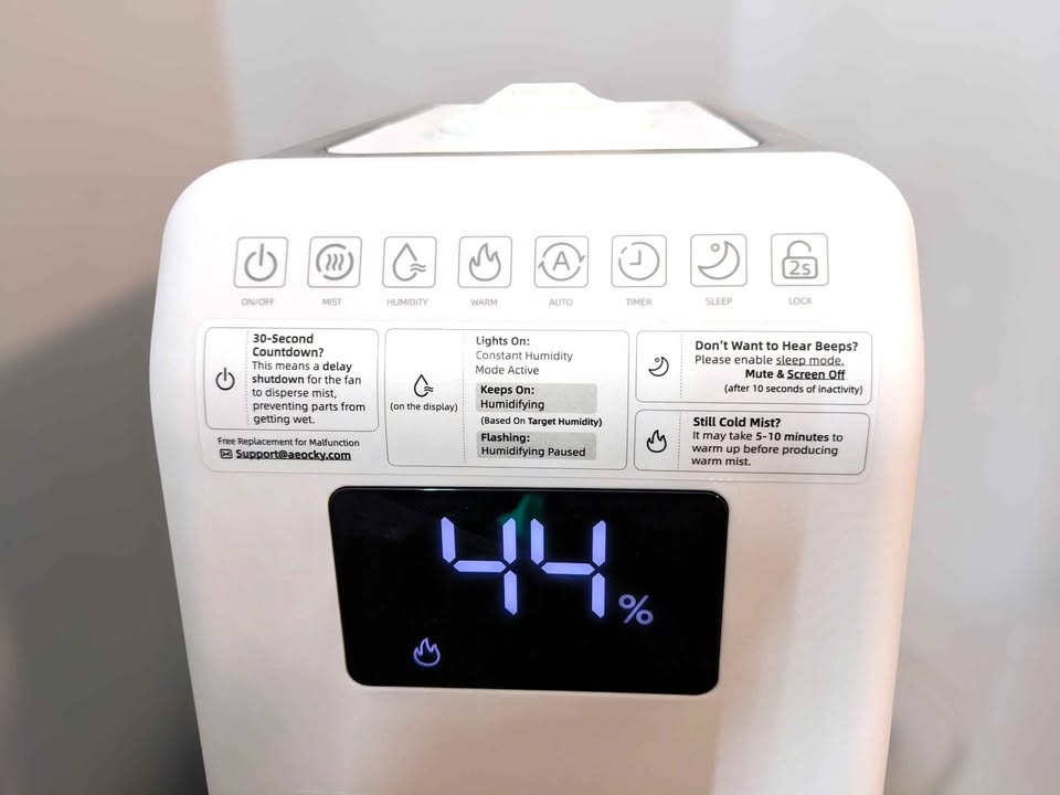 6L warm and cool mist humidifier for home - photo 3