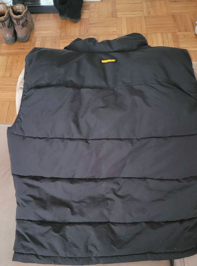 XL PUFFER VEST. BLACK AND YELLOW - photo 2