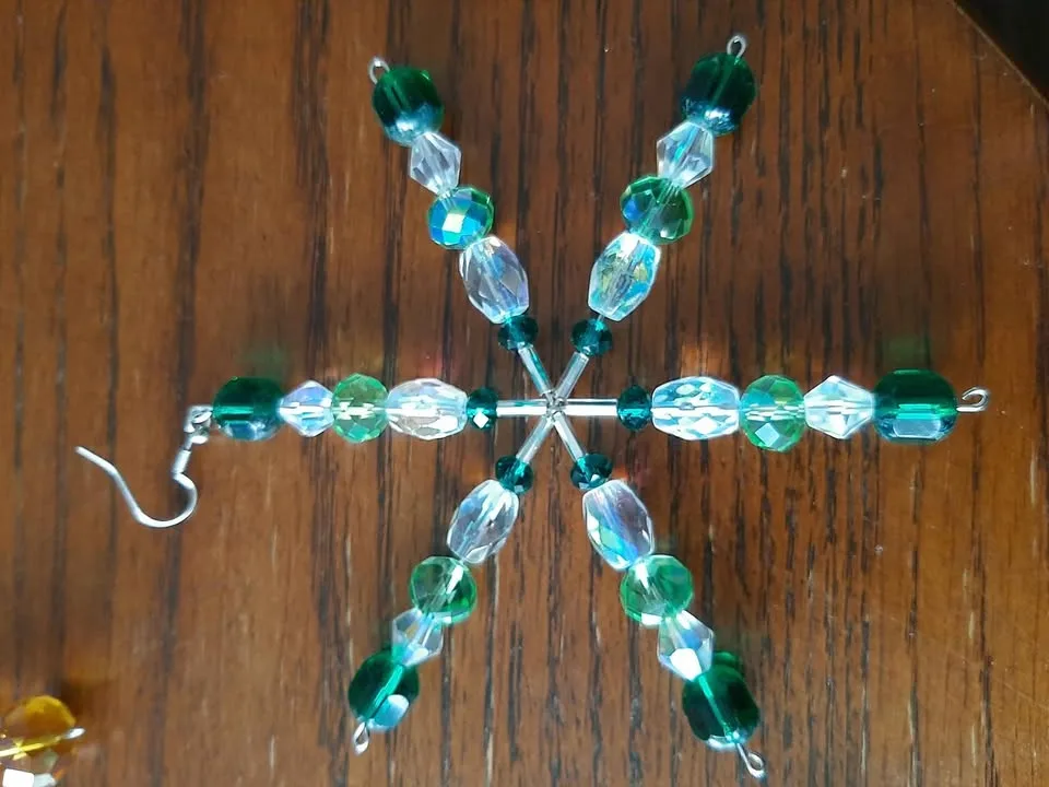 Hand made beaded Snow Flakes image indicator(4)