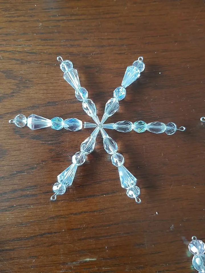 Hand made beaded Snow Flakes image indicator(7)