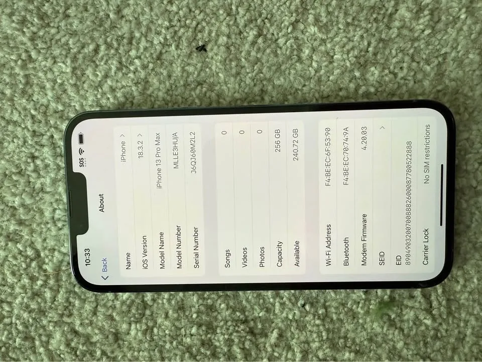 iPhone 13 Pro Max 256GB, 85% battery! Like NEW! image indicator(2)