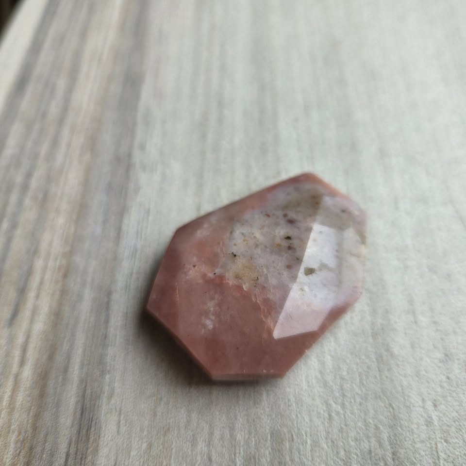 Unique faceted Pink Opal bead - photo 2