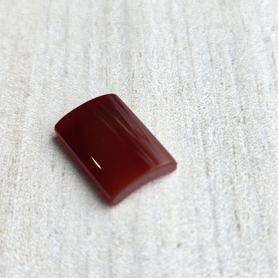 Carnelian, curved rectangle. - photo 2