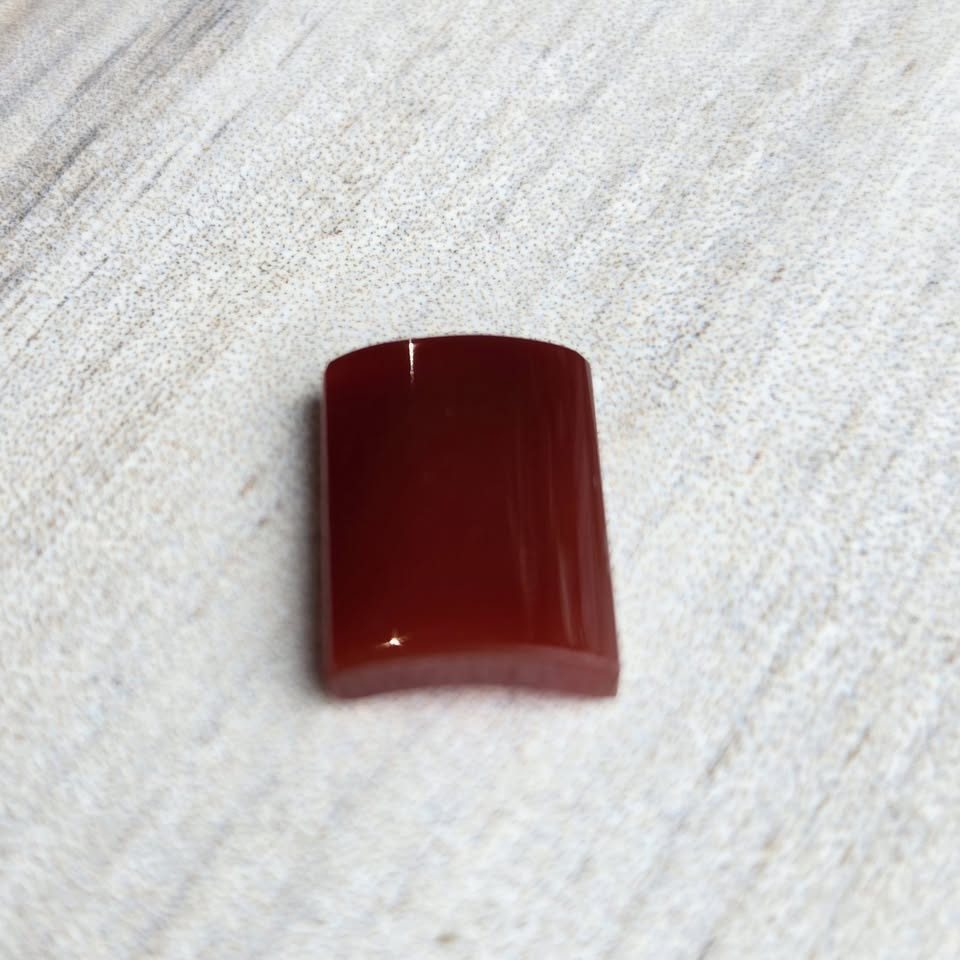 Carnelian, curved rectangle. - photo 3