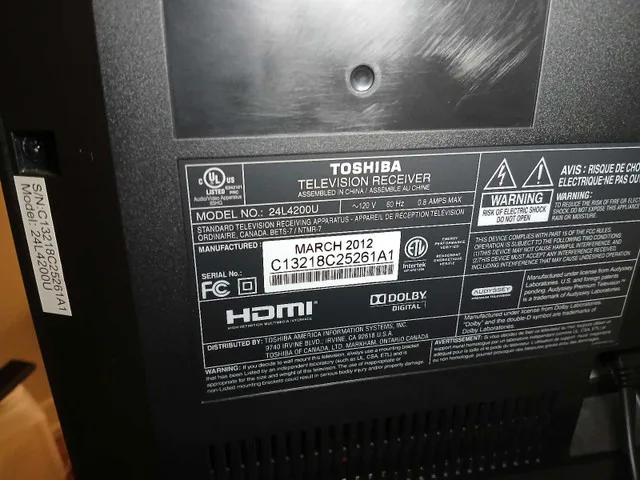 24" 1080p Toshiba HDTV - 24L4200U image indicator(2)