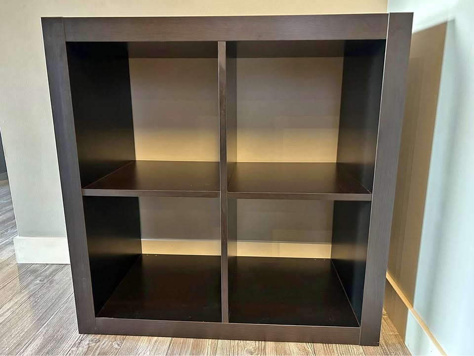 IKEA Kallax black-brown shelving unit
