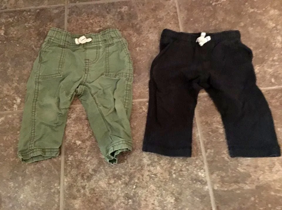 Carter's Boys Pants - 6 Months (2 Pairs) thumbnail