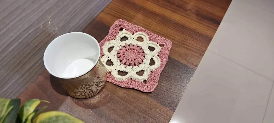 🌈 Brighten Your Home with Handmade Crochet Coasters! 🧶☕