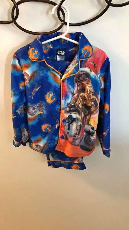 Boys Disney Star Wars Flannel Pajamas - Size 6 thumbnail