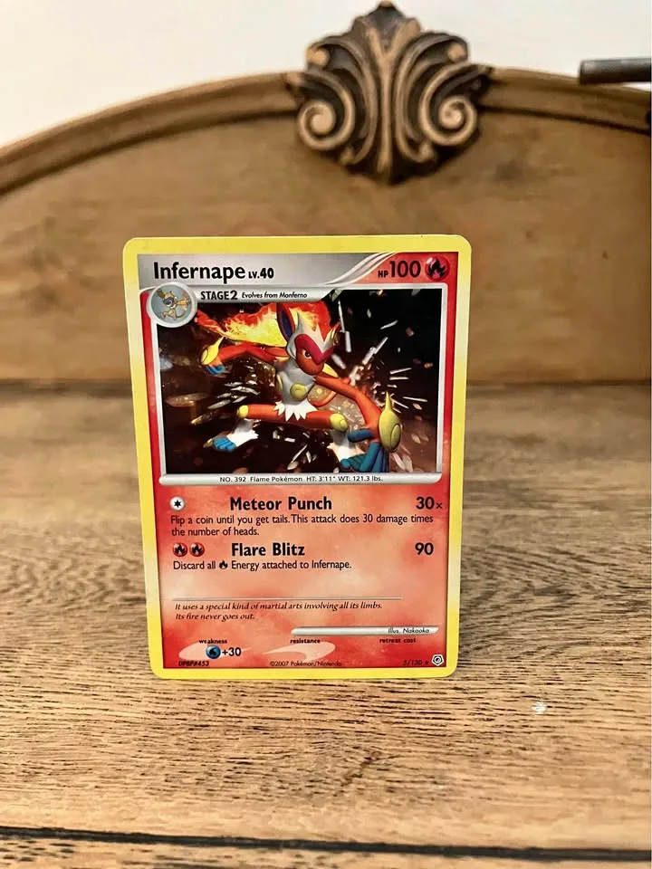 Infernape 5/130 Diamond & Pearl Holo Rare Pokemon Card thumbnail