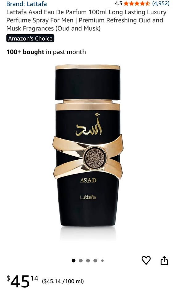 Lattafa Asad Eau De Parfum 100ml
