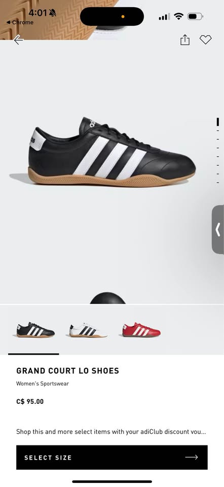Adidas grand court low women shoes (size 71/2) - photo 3