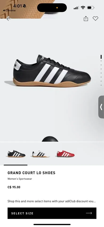 Adidas grand court low women shoes (size 71/2) image indicator(3)