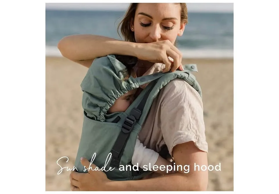 Baby carrier newborn to toddler-cotton, beautiful sea foam /adju image indicator(3)