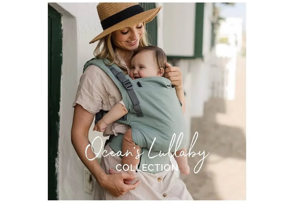 Baby carrier newborn to toddler-cotton, beautiful sea foam /adju image indicator(5)