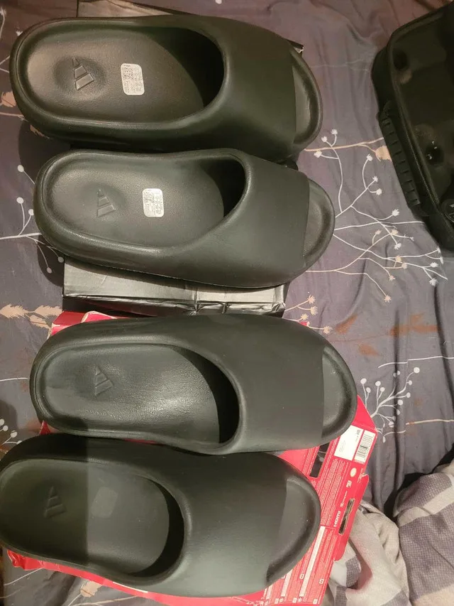 Two pairs of yeezy. One used other work 2 times for seconds