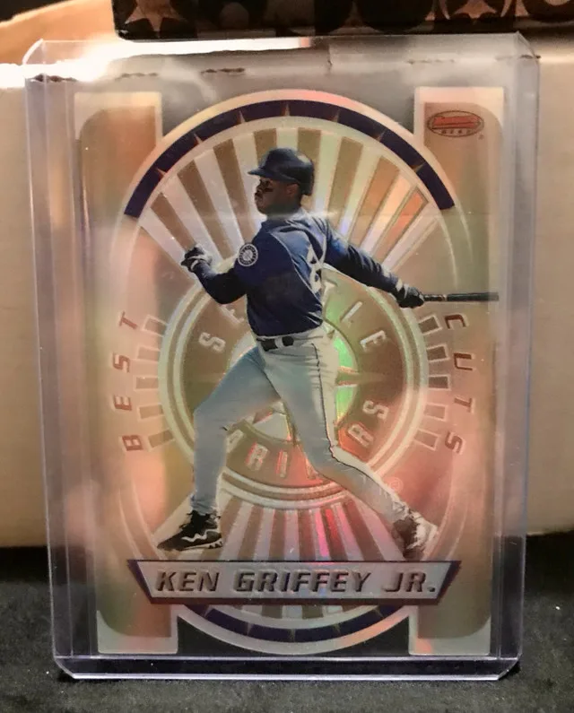 1996 Bowman's Best Cuts Refractor #1 Ken Griffey Jr. Mariners thumbnail