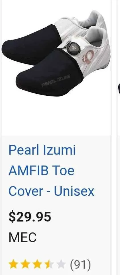 Pearl izumi amfib cycling shoe toe covers image indicator(3)