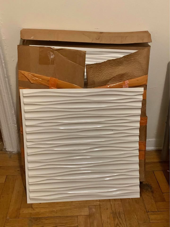 3D Wavy Wall Panels – 12-Pack + 3 Bonus | White PVC