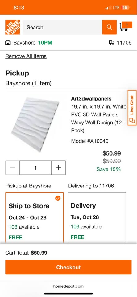 3D Wavy Wall Panels – 12-Pack + 3 Bonus | White PVC - photo 2