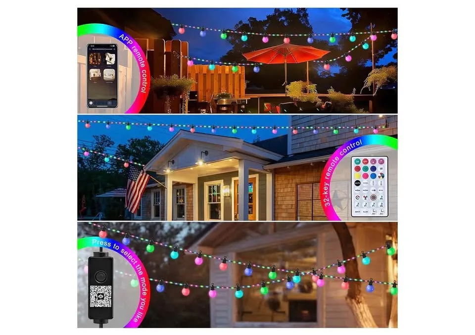 Christmas/app ,remote control Outdoor stings lights image indicator(5)