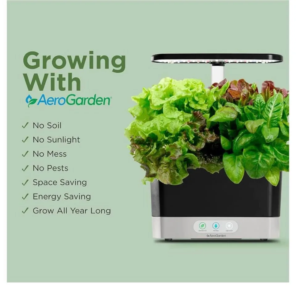 Indoor garden with LED grow lights and herb kit-new image indicator(5)