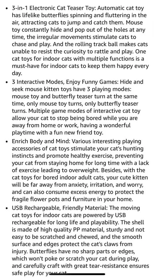 Cat 3/1 interactive/rechargeable toy image indicator(8)