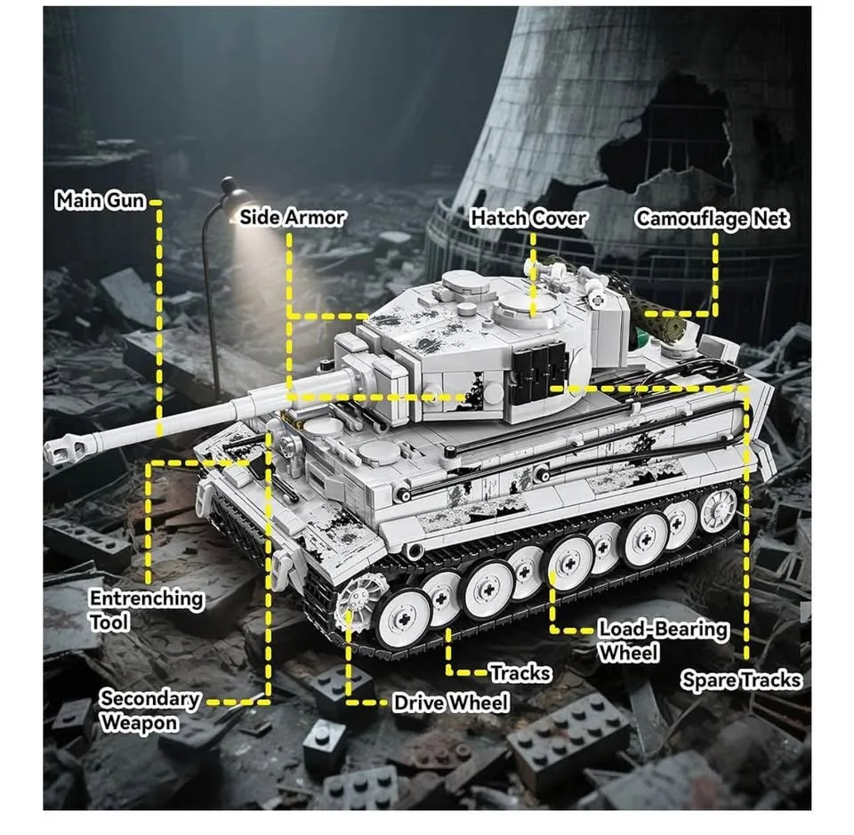 Toy Mega blocks heavy tank-new- black over 1700 pieces image indicator(3)