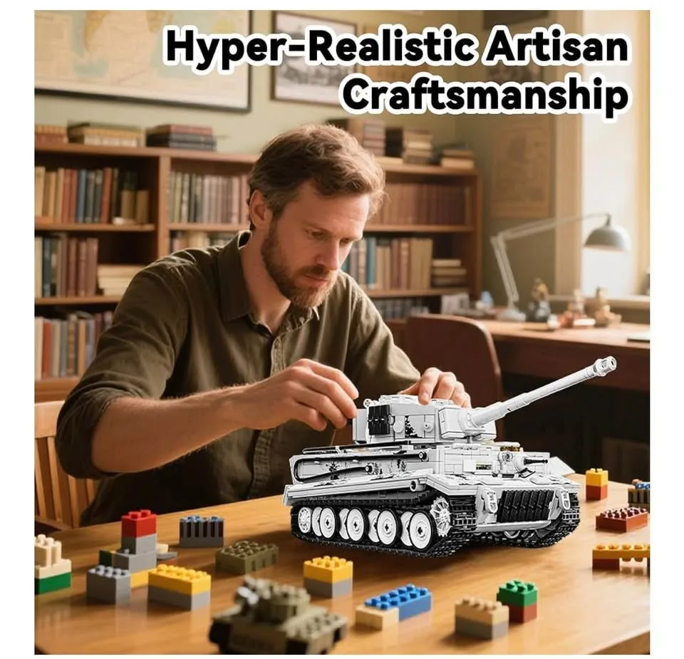 Toy Mega blocks heavy tank-new- black over 1700 pieces image indicator(4)