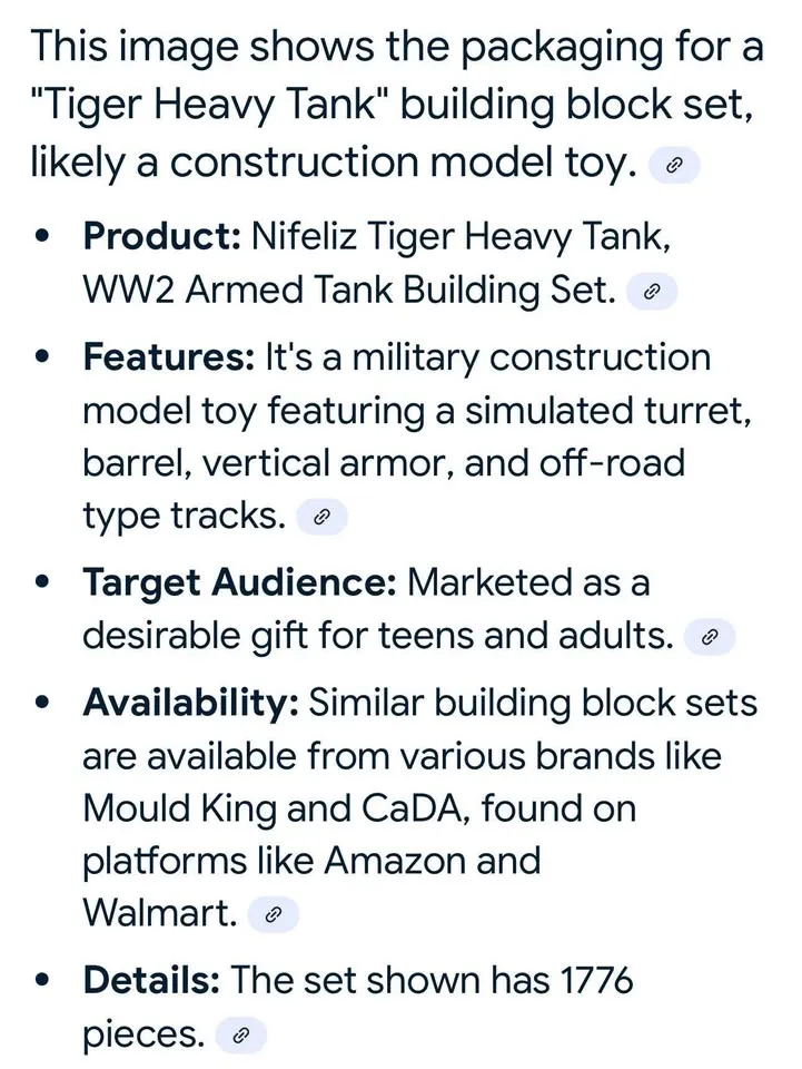 Toy Mega blocks heavy tank-new- black over 1700 pieces image indicator(8)