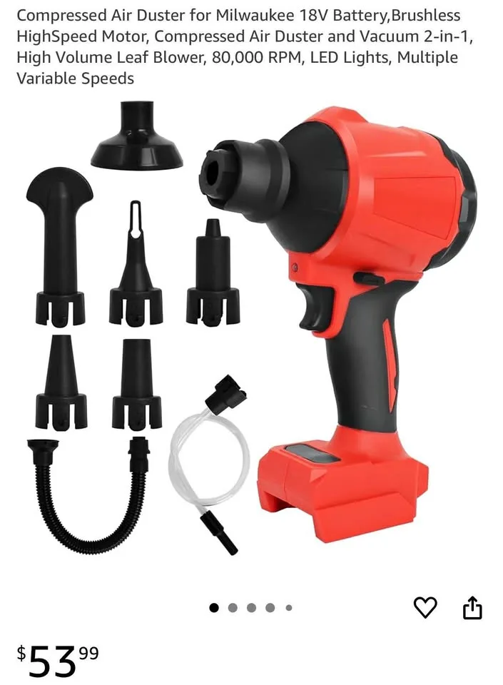 Air tool-uses Milwaukee 18 v batteries, tool only-new thumbnail