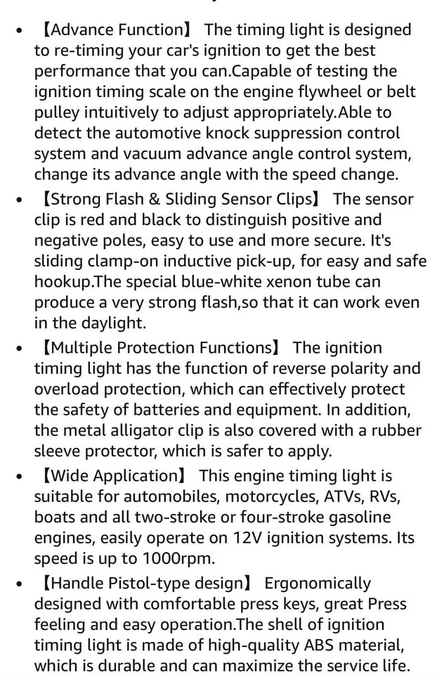 Engine timing light tool-new image indicator(7)