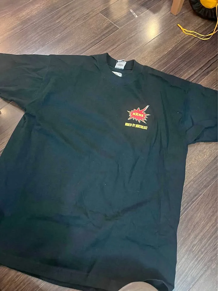 Vintage market oversized black and grey top T shirt