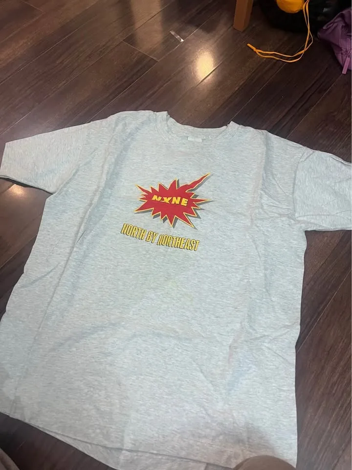 Vintage market oversized black and grey top T shirt image indicator(3)