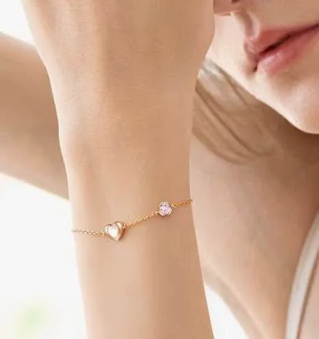 Ladies love heart bracelet- new-925 sterling silver in gift box image indicator(5)